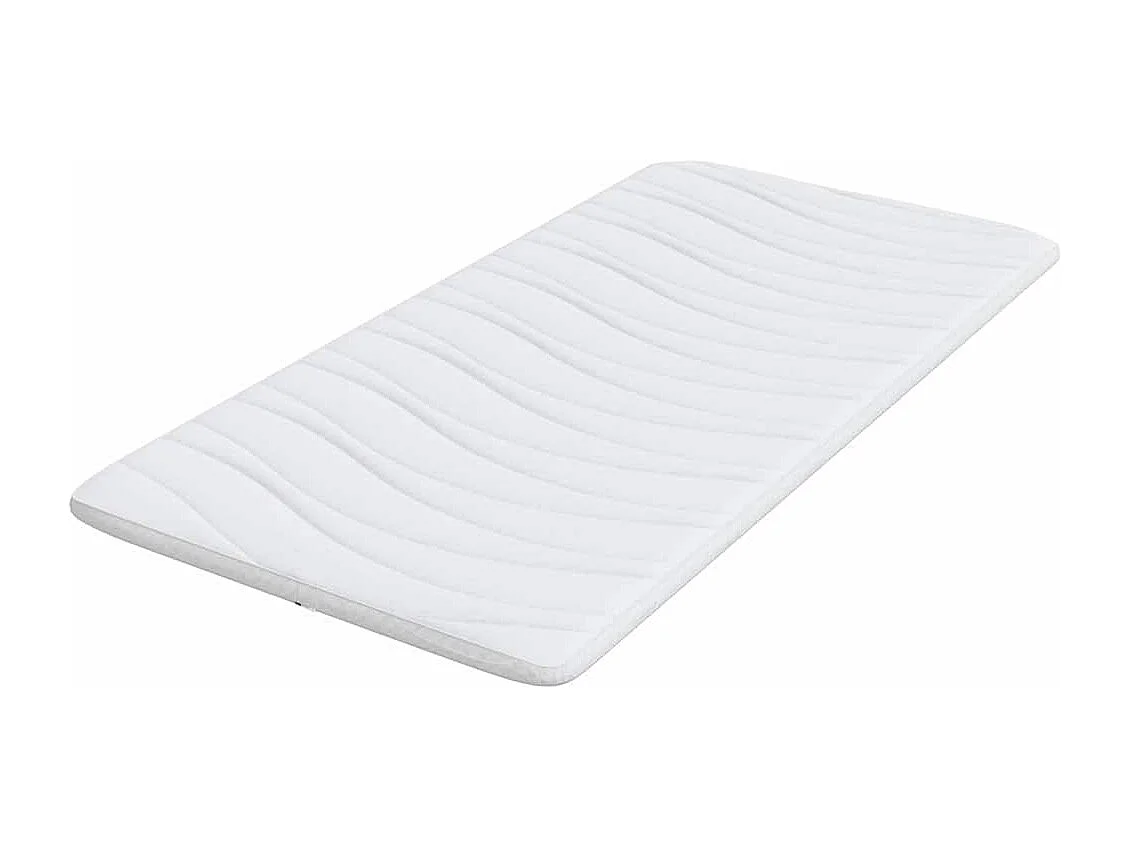 Surmatelas  | Coussins de Matelas | Couvre-matelas Blanc 100 x 200 cm Polyester sans colle