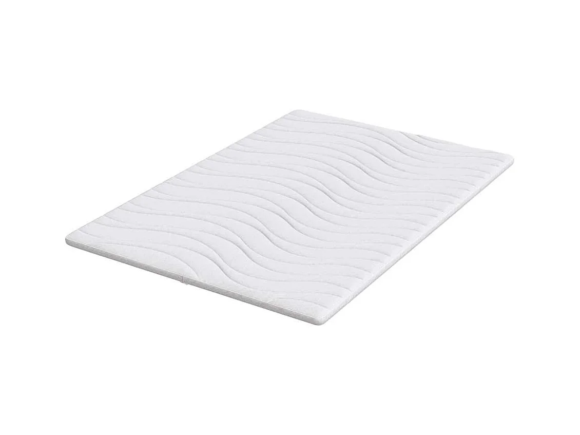 Surmatelas  | Coussins de Matelas | Couvre-matelas Blanc 140 x 200 cm Polyester sans colle