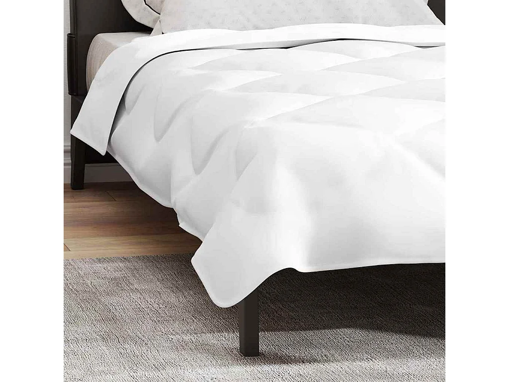 Couettes & Duvets | Couverture Blanc 135 x 200 cm Microfibre