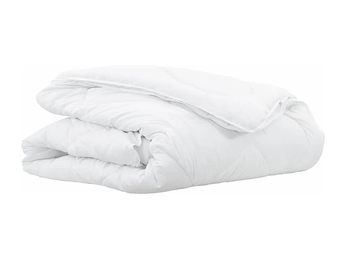 Couettes & Duvets | Couverture Blanc 155 x 200 cm Microfibre