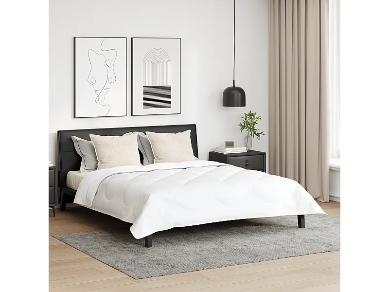 Couette | Duvet | Couverture Autre avec oreiller 3 pcs Blanc 260 x 220 cm Microfibre