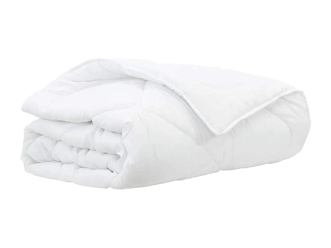 Couettes & Duvets | Couverture Blanc 240 x 220 cm Microfibre