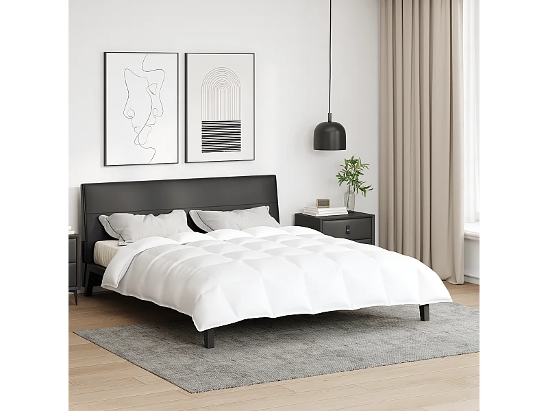 Couettes & Duvets | Couverture Blanc 240 x 260 cm Bas