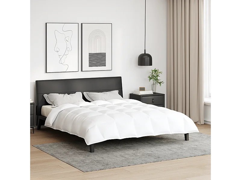 Couettes & Duvets | Couverture Blanc 240 x 260 cm Bas