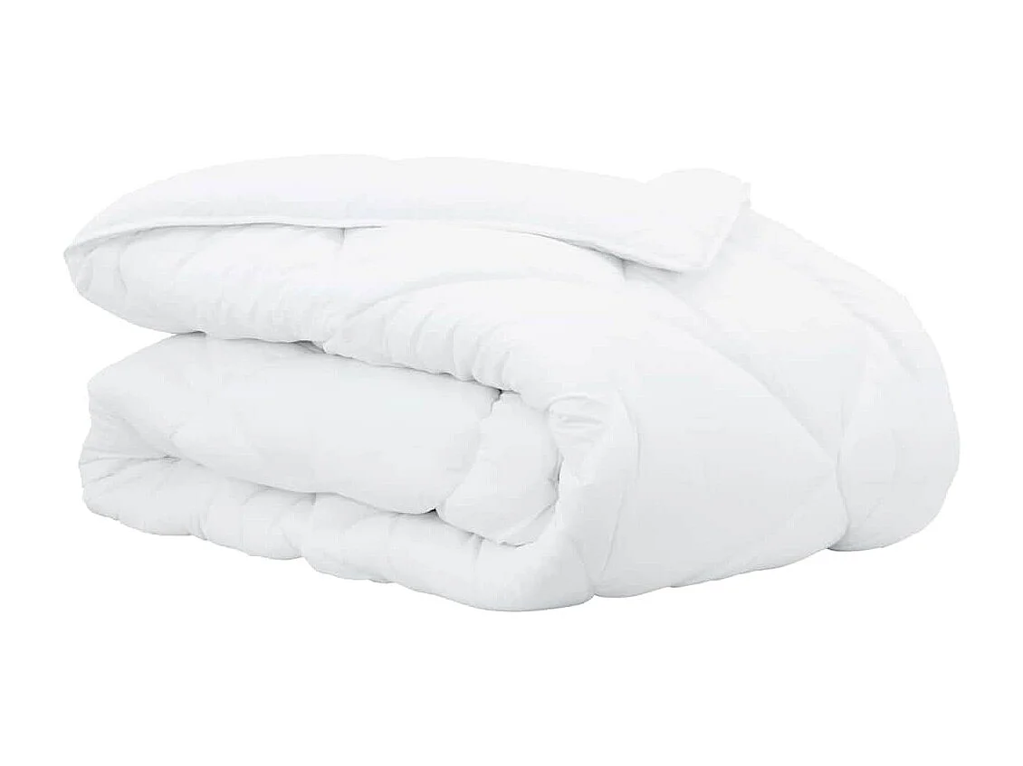 Couettes & Duvets | Couverture Blanc 260 x 220 cm Microfibre