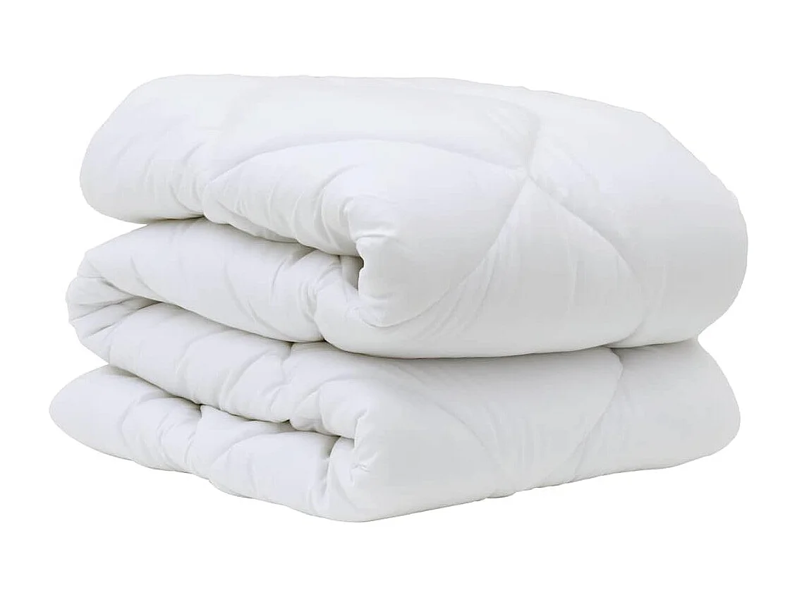 Couettes & Duvets | Couverture Blanc 155 x 220 cm Microfibre