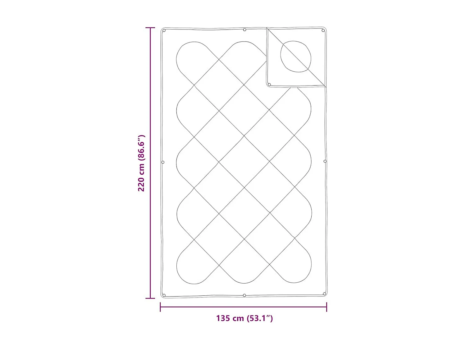 Couettes & Duvets | Couverture Blanc 135 x 220 cm Microfibre