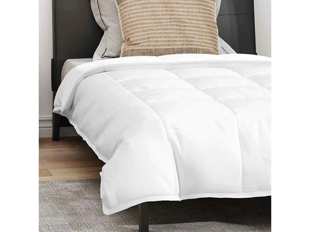 Ensemble de Couette avec oreiller 2 pcs Duvets | Couverture Blanc 155 x 220 cm Bas