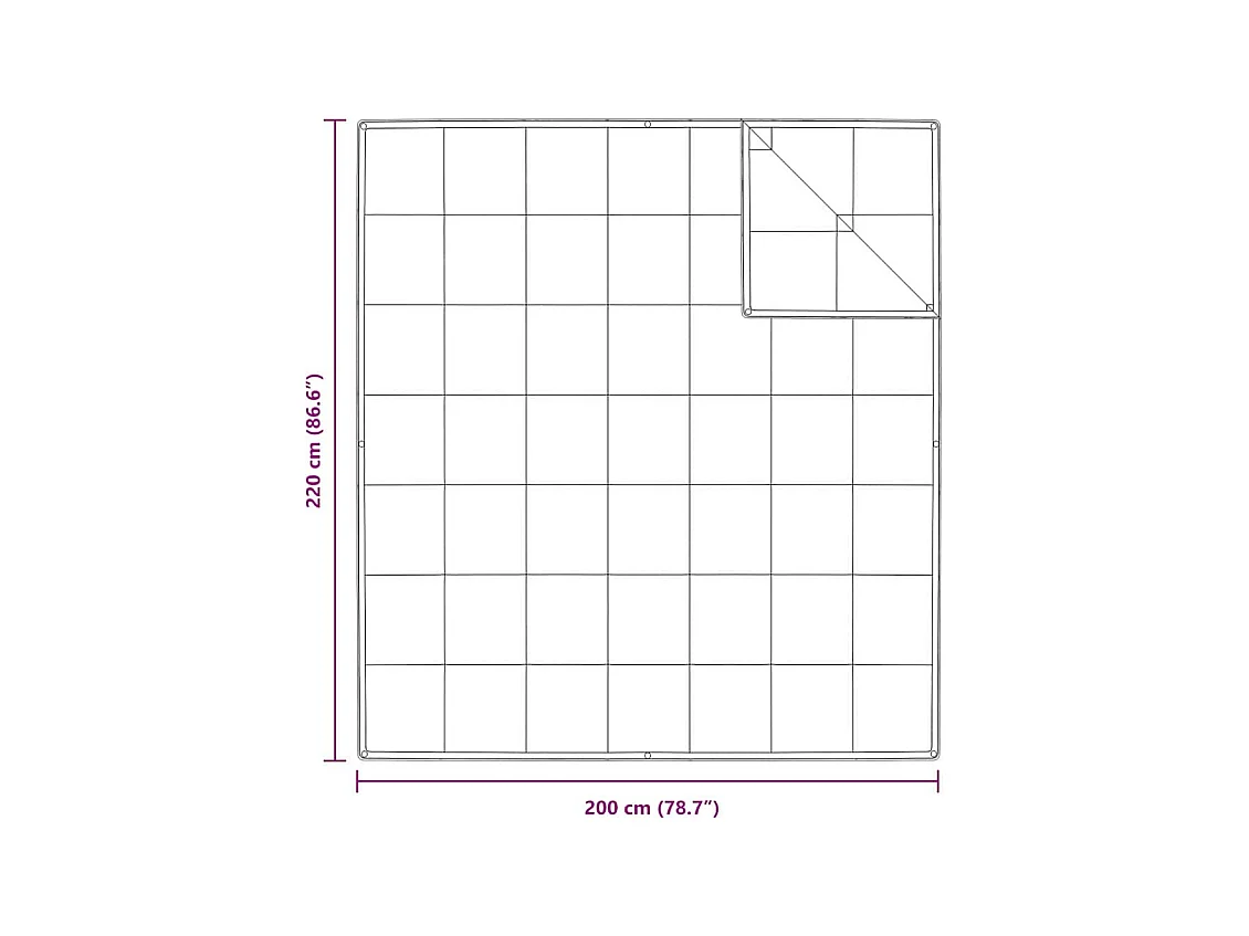 Couettes & Duvets | Couverture Blanc 200 x 220 cm Bas