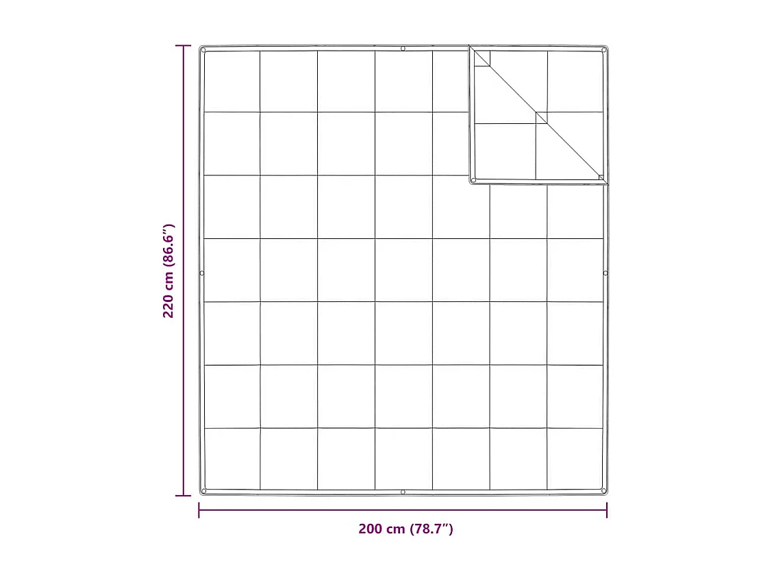 Couettes & Duvets | Couverture Blanc 200 x 220 cm Bas