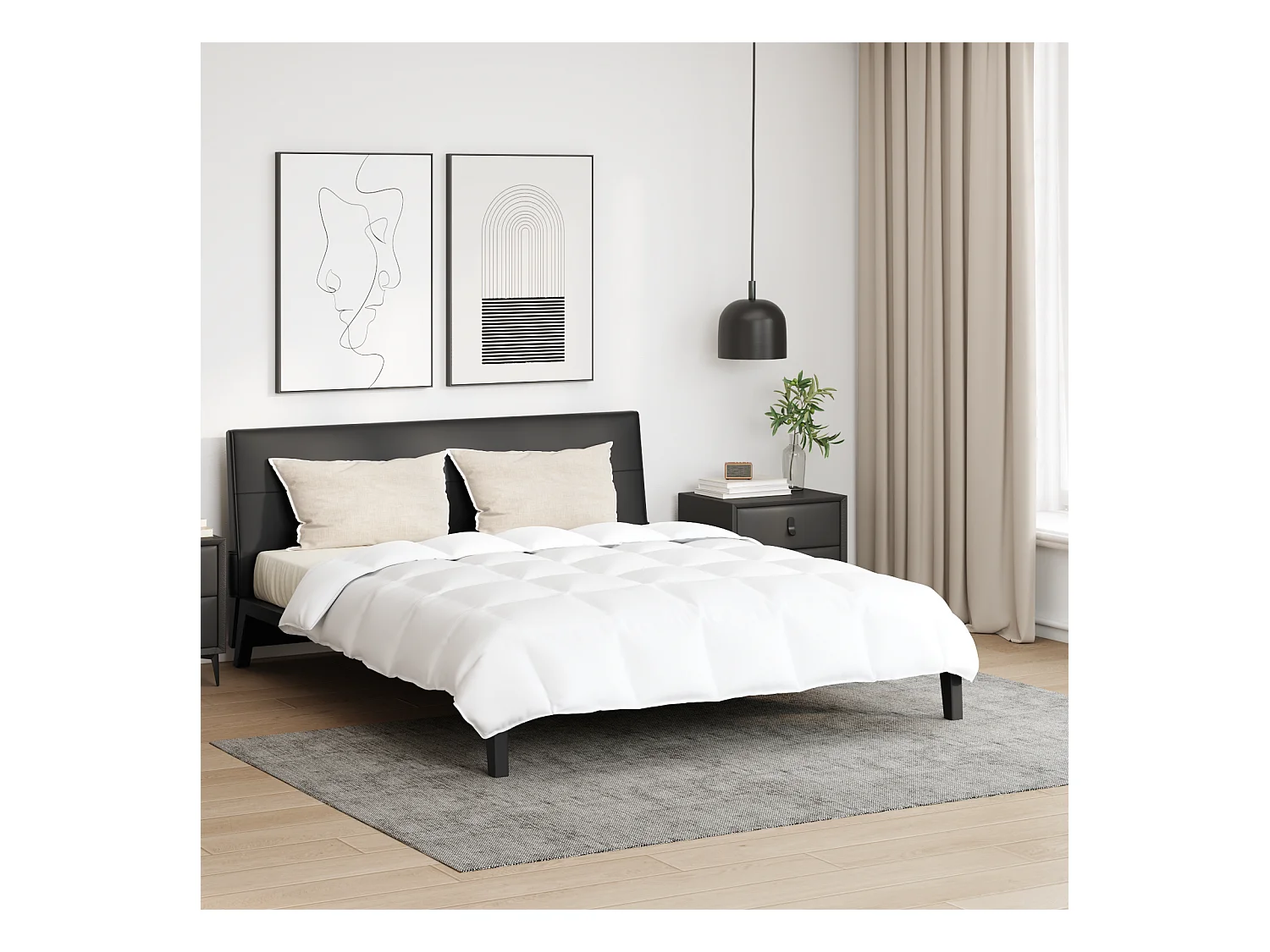 Couette | Duvet | Couverture Autre avec oreiller 3 pcs Blanc Bas