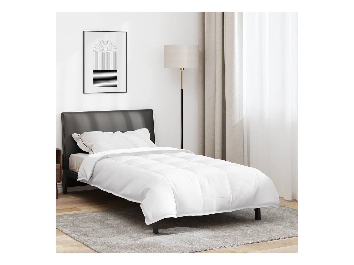 Couettes & Duvets | Couverture Blanc 135 x 200 cm Bas