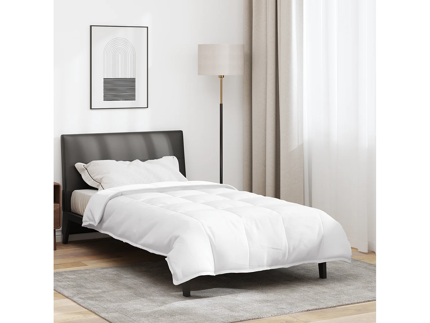 Couettes & Duvets | Couverture Blanc 135 x 200 cm Bas