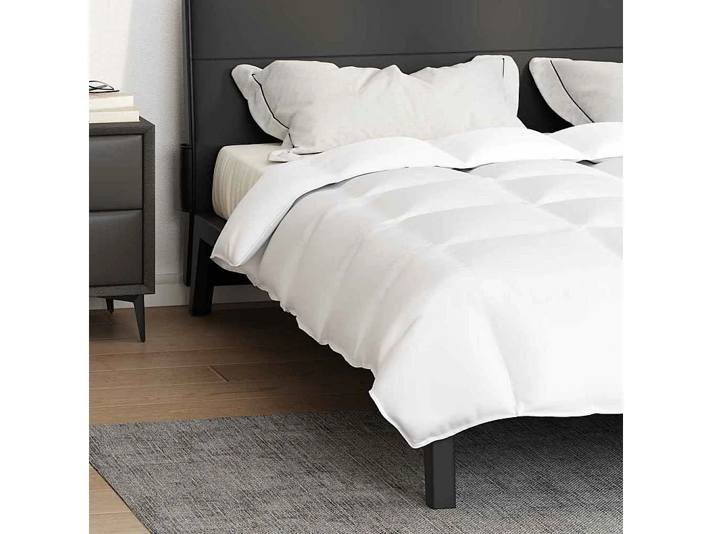 Couettes & Duvets | Couverture Blanc 200 x 220 cm Bas