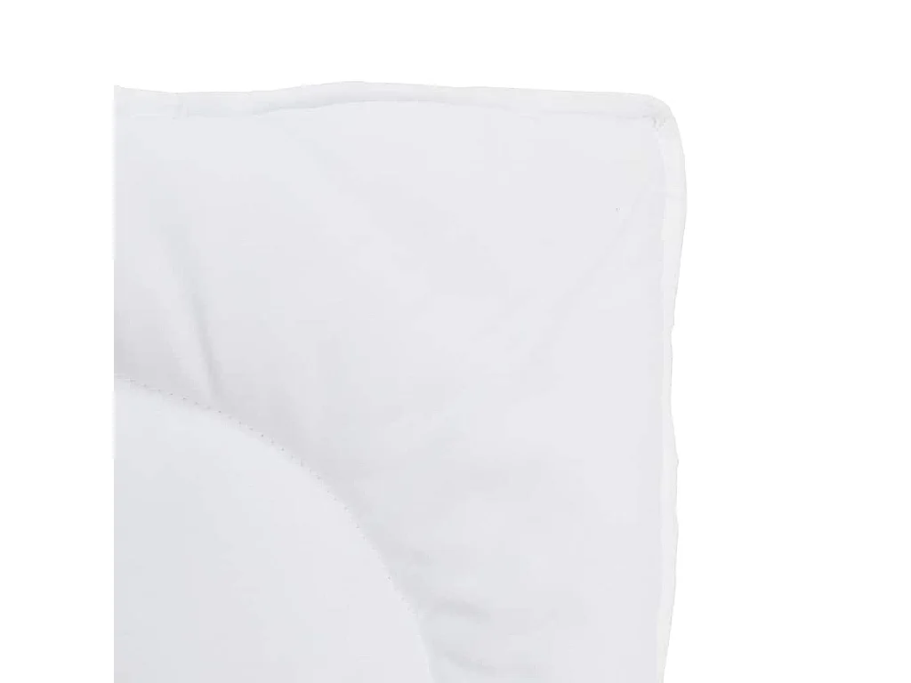 Ensemble de Couette 2 pcs Duvets | Couverture Blanc 135 x 200 cm Microfibre
