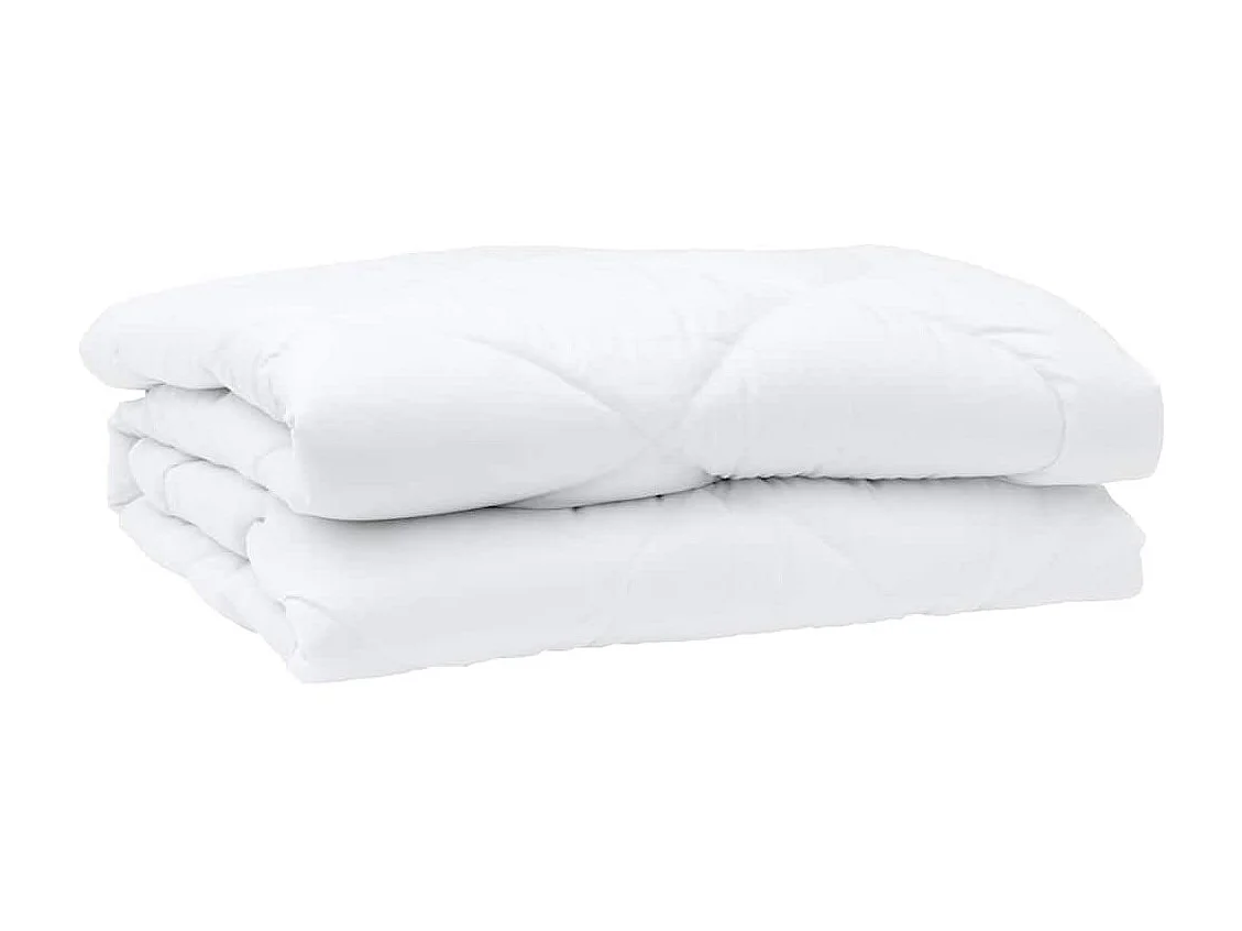 Couettes & Duvets | Couverture Blanc 200 x 200 cm Microfibre
