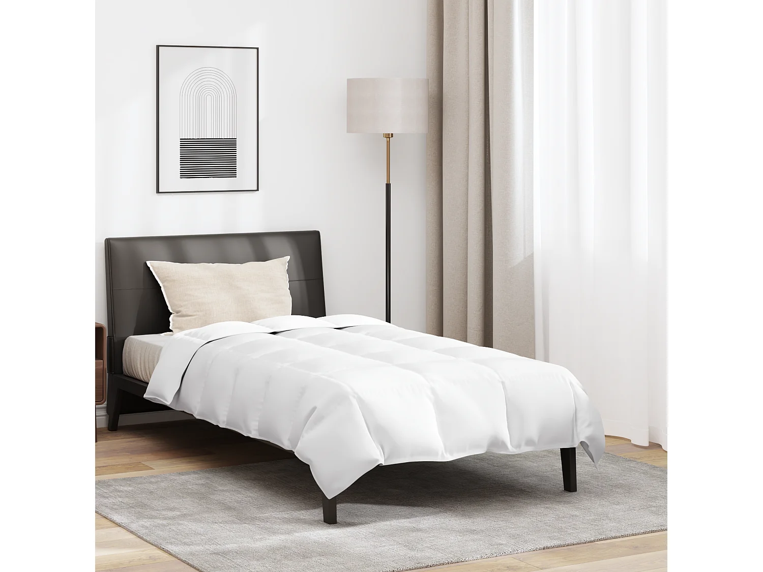 Couette | Duvet | Couverture Autre avec oreiller 2 pcs Blanc 140 x 220 cm Bas