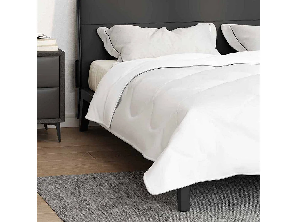 Couettes & Duvets | Couverture Blanc 240 x 220 cm Microfibre