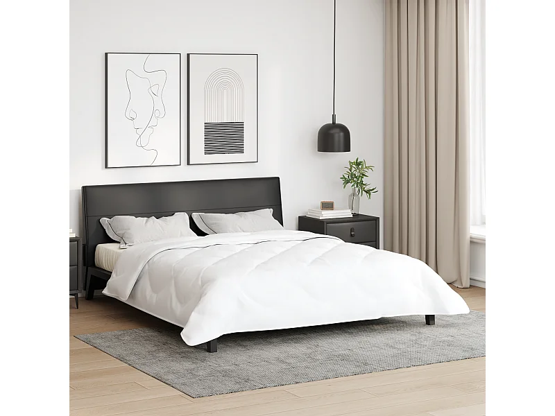 Couettes & Duvets | Couverture Blanc 260 x 220 cm Microfibre