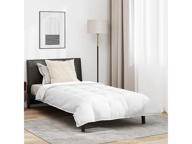 Ensemble de Couette avec oreiller 2 pcs Duvets | Couverture Blanc 140 x 220 cm Bas