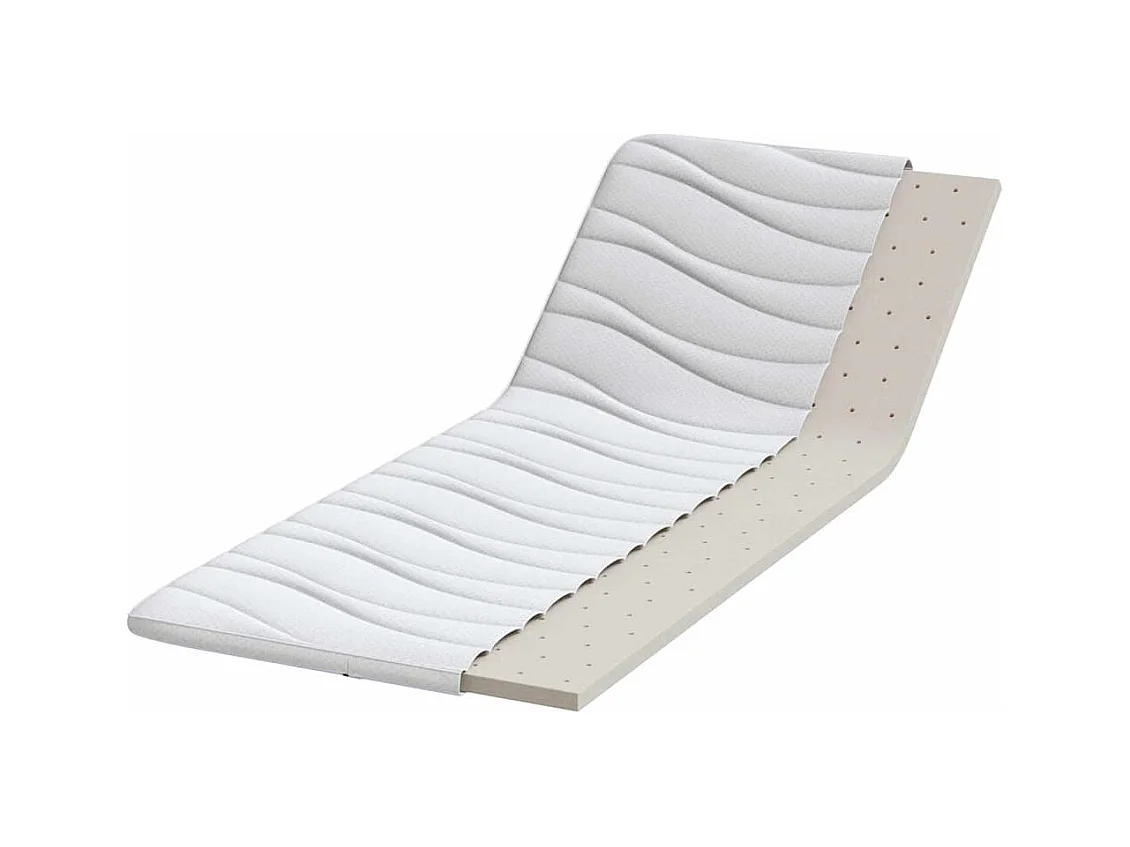 Surmatelas  | Coussins de Matelas | Couvre-matelas Blanc 70 x 200 cm Polyester sans colle