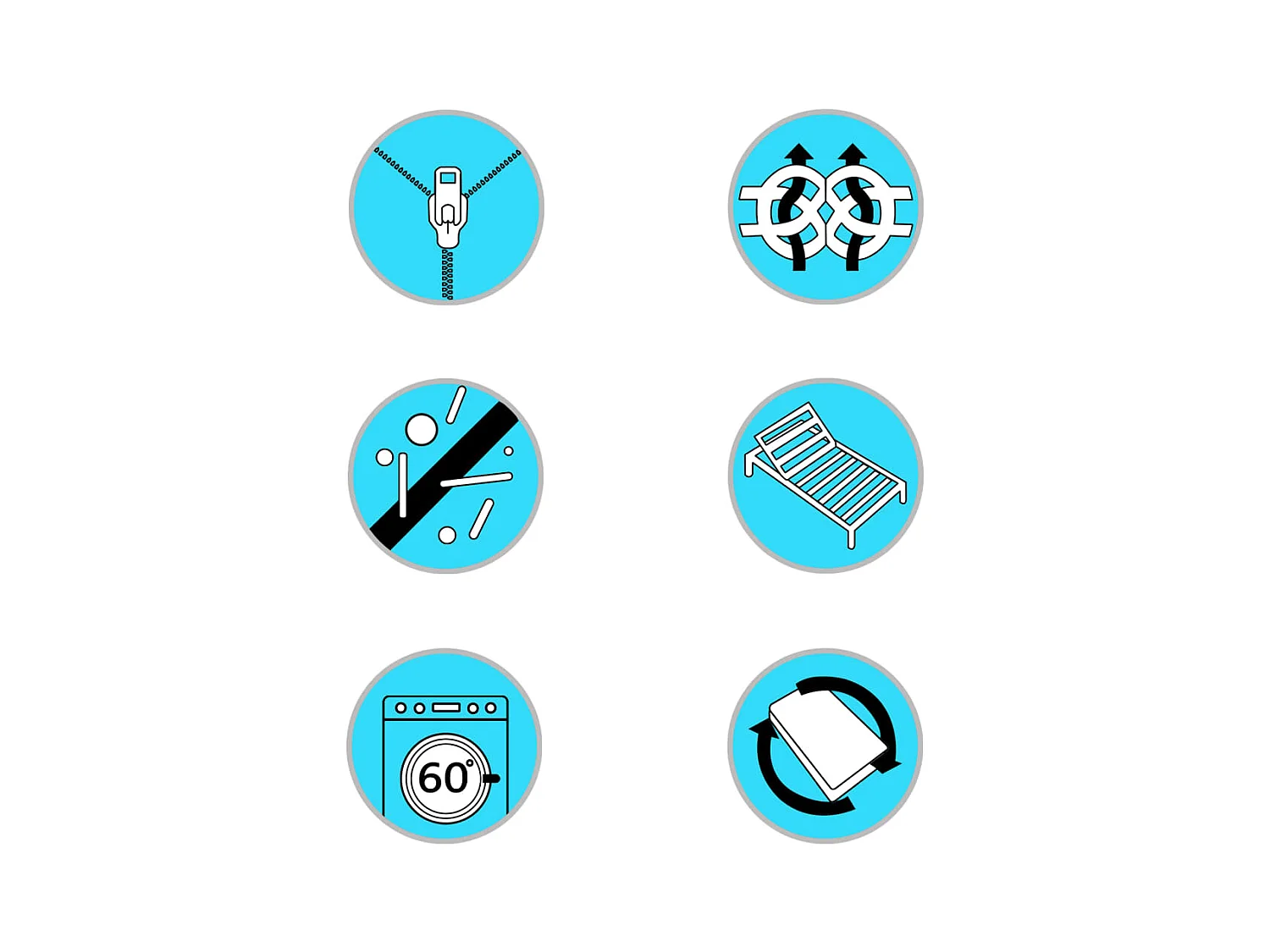 Surmatelas  | Coussin de Matelas 120 x 200 cm Mousse froide Profil d'œuf 6 cm