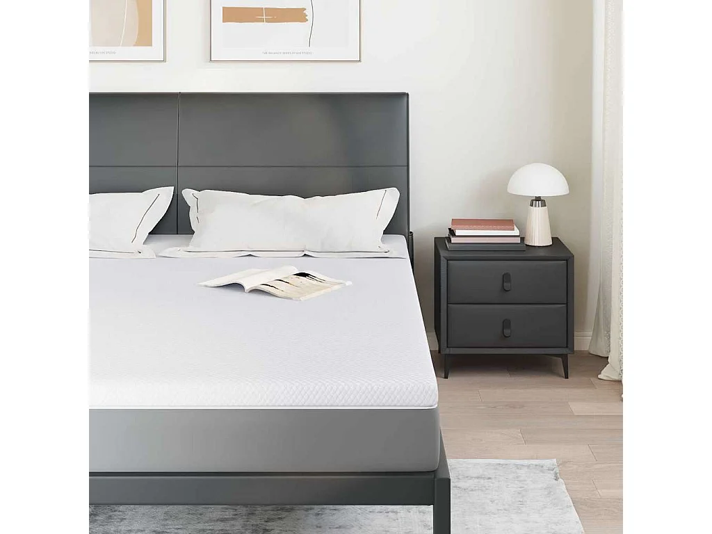 Surmatelas  | Coussins de Matelas | Couvre-matelas Blanc 180 x 200 cm