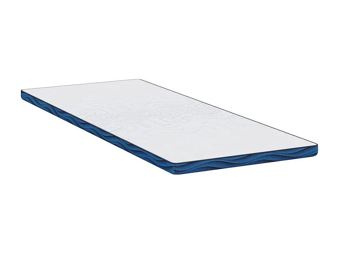 Surmatelas  | Coussins de Matelas | Couvre-matelas Blanc et Bleu 80 x 200 cm