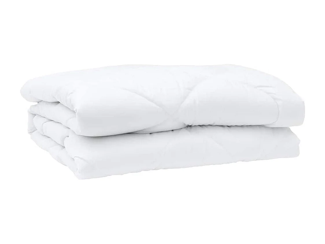 Couettes & Duvets | Couverture Blanc 240 x 200 cm Microfibre