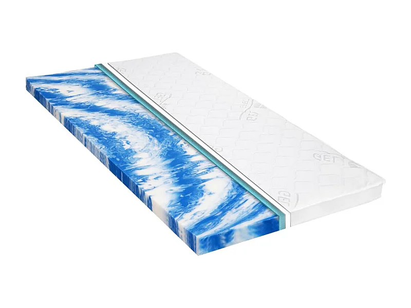 Surmatelas  | Coussin de Matelas 180 x 200 cm Mousse de gel 7 cm