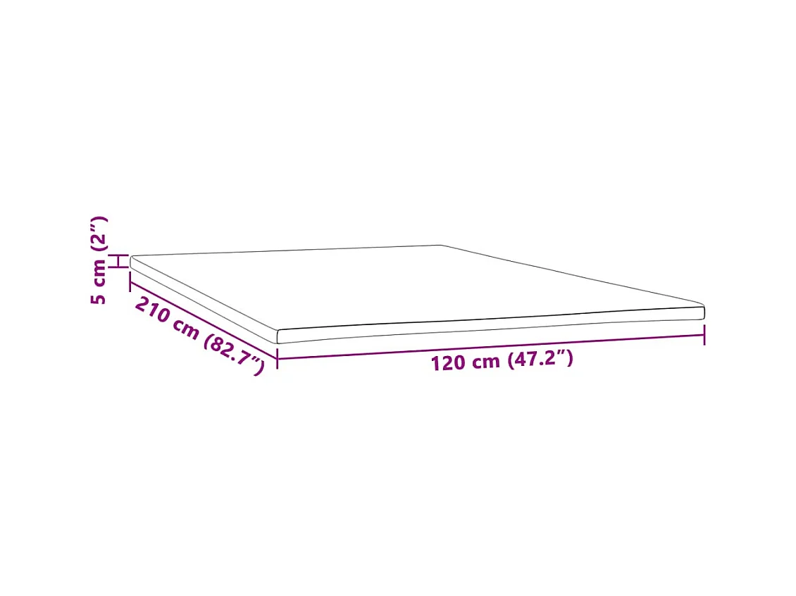 Surmatelas  | Coussin de Matelas 120x210x5 cm