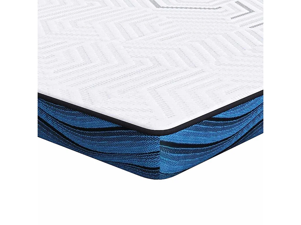 Surmatelas  | Coussins de Matelas | Couvre-matelas Blanc et Bleu 140 x 200 cm