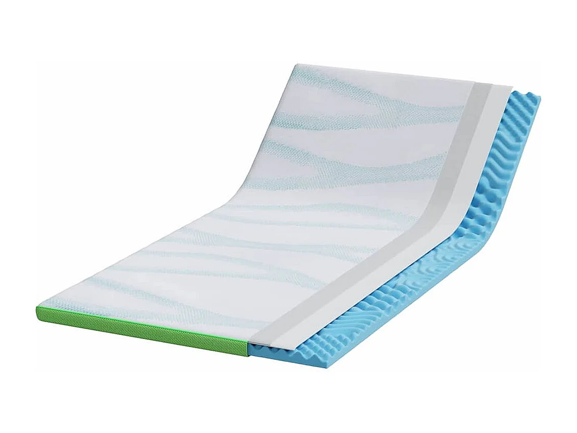 Surmatelas  | Coussins de Matelas | Couvre-matelas Blanc et vert 120 x 200 cm