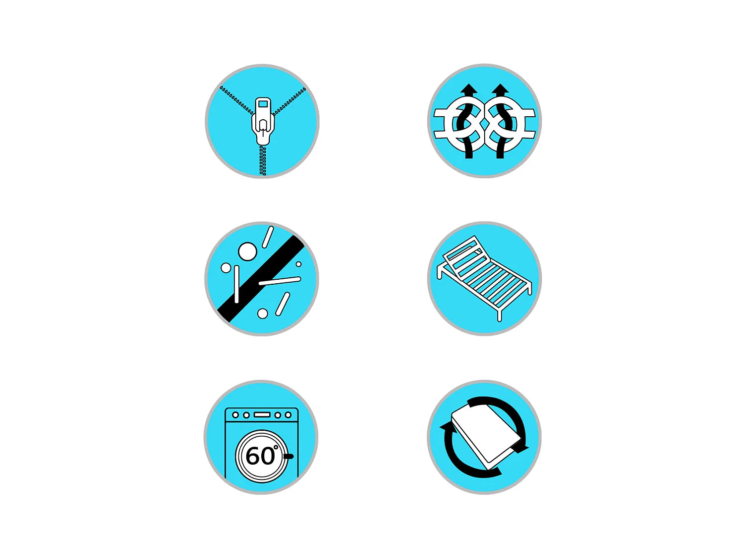 Surmatelas  | Coussin de Matelas 100 x 200 cm Mousse froide Profil d'œuf 6 cm