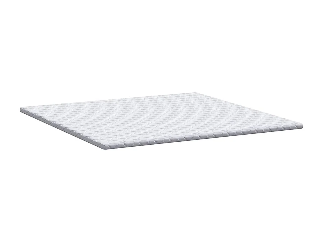 Surmatelas  | Coussins de Matelas | Couvre-matelas Blanc 200 x 200 cm Polyester sans colle