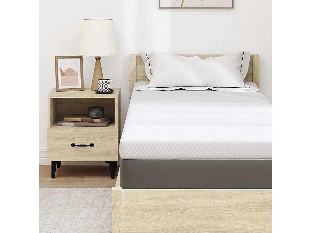 Surmatelas  | Coussins de Matelas | Couvre-matelas Blanc 80 x 200 cm