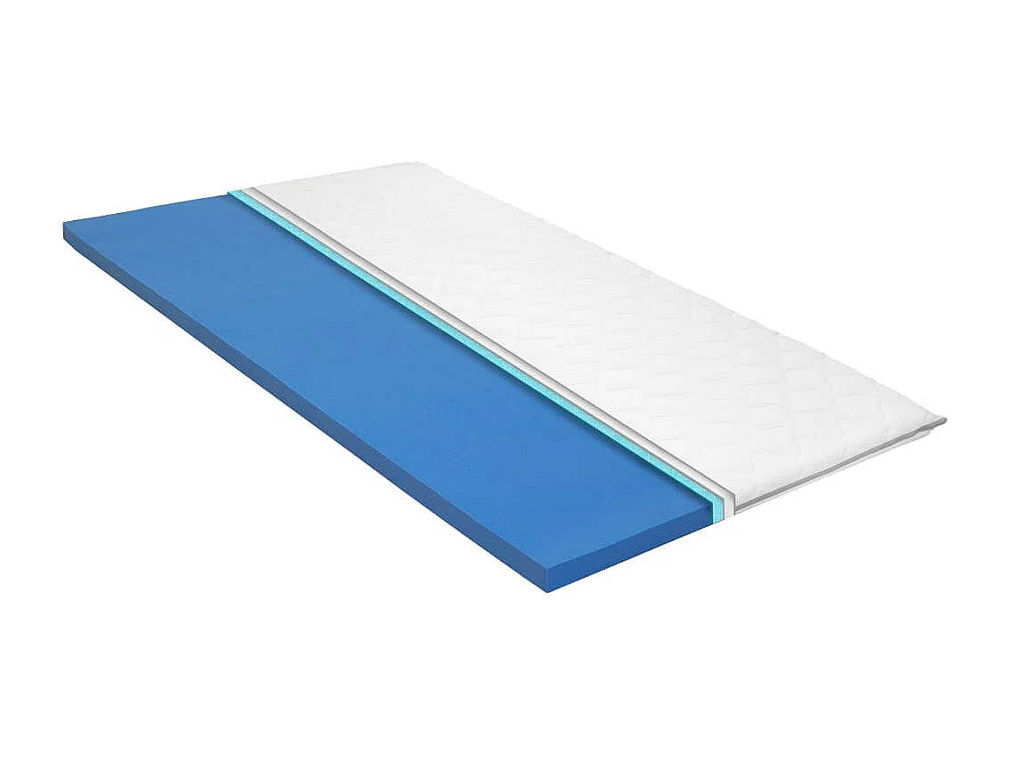 Surmatelas  | Coussin de Matelas 120 x 200 cm Mousse à mémoire de forme Visco 6 cm