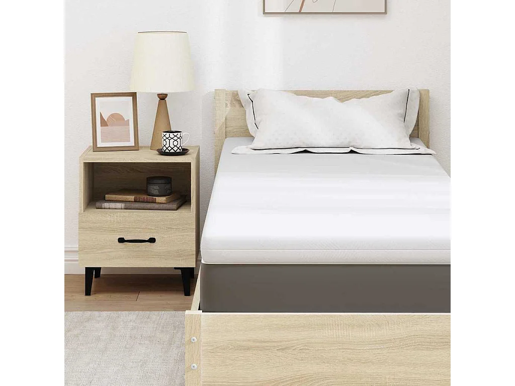 Surmatelas  | Coussins de Matelas | Couvre-matelas Blanc 80 x 200 cm