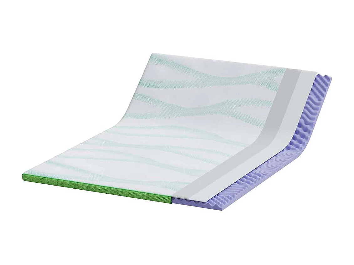 Surmatelas  | Coussins de Matelas | Couvre-matelas Other Blanc et vert 160 x 200 cm