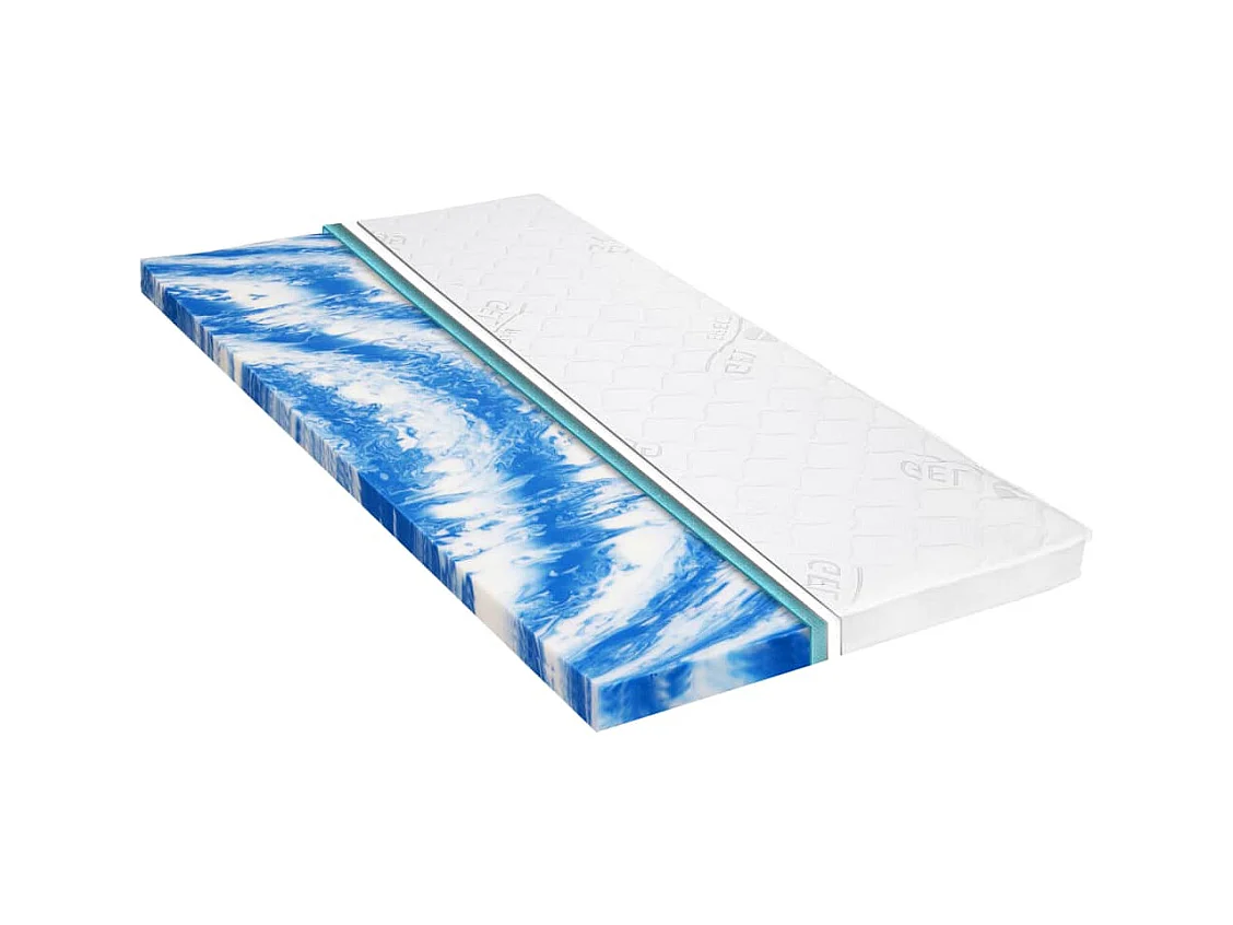 Surmatelas  | Coussin de Matelas 80 x 200 cm Mousse de gel 7 cm