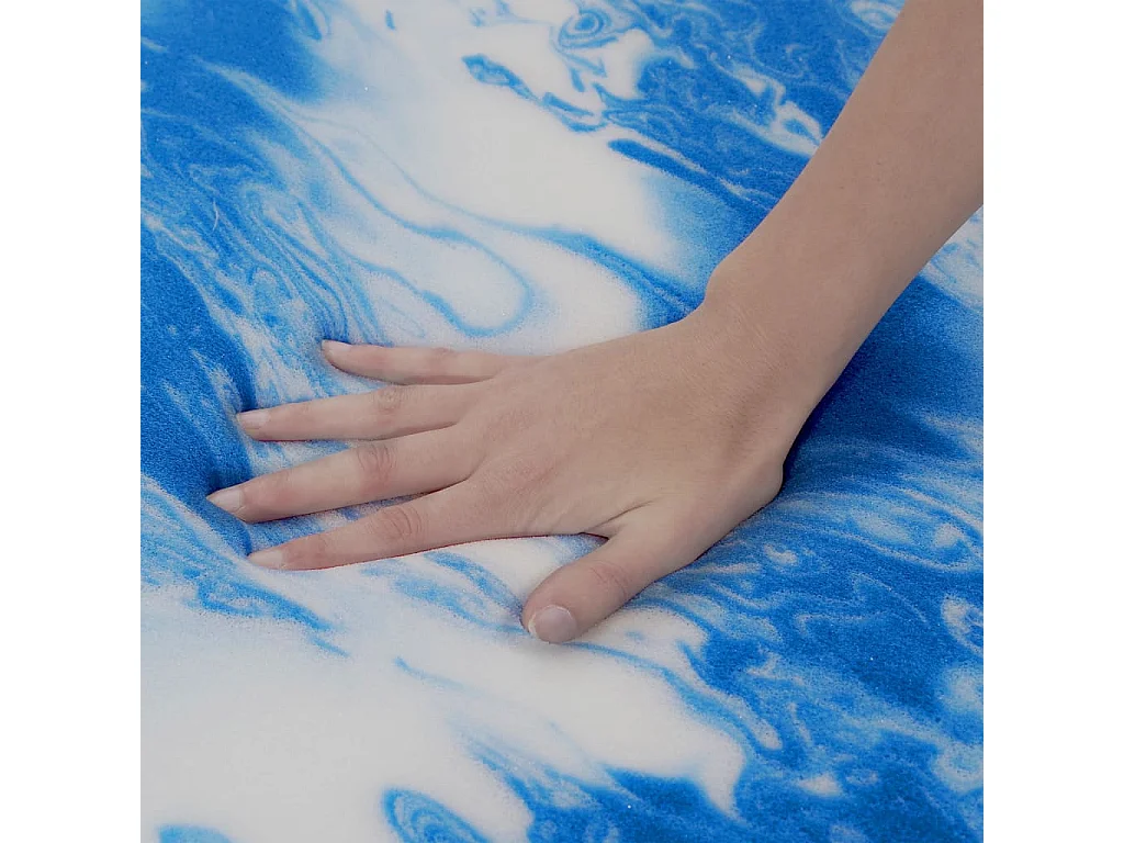 Surmatelas  | Coussin de Matelas 80 x 200 cm Mousse de gel 7 cm