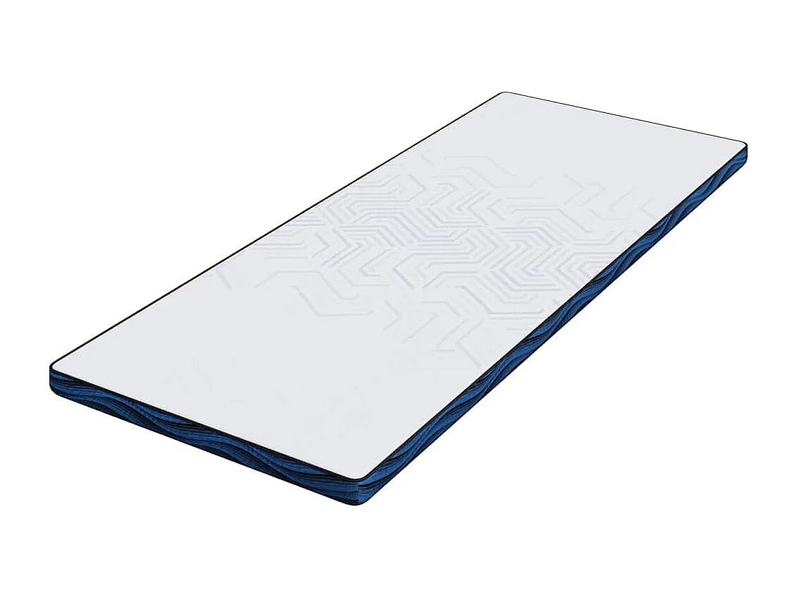 Surmatelas  | Coussins de Matelas | Couvre-matelas Blanc et Bleu 70 x 200 cm