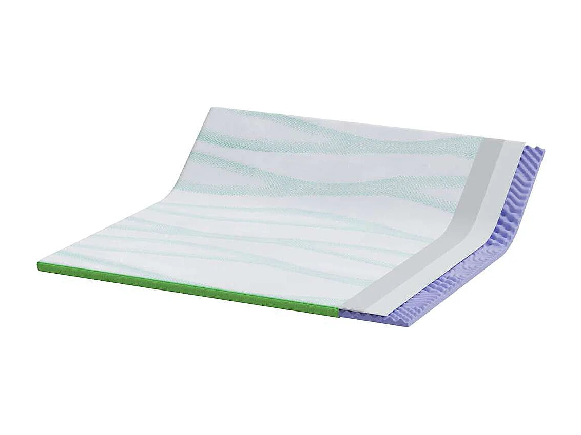 Surmatelas  | Coussins de Matelas | Couvre-matelas Blanc et vert 180 x 200 cm