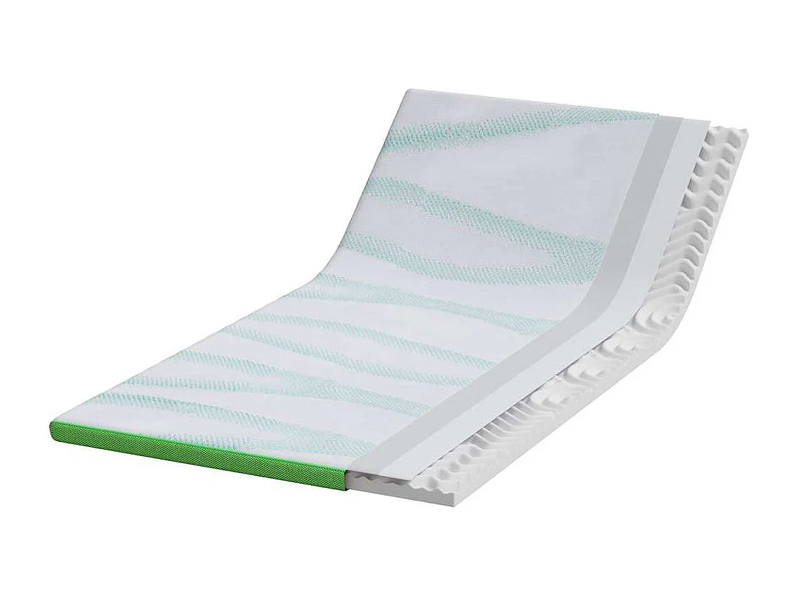Surmatelas  | Coussins de Matelas | Couvre-matelas Other Blanc et vert 90 x 200 cm