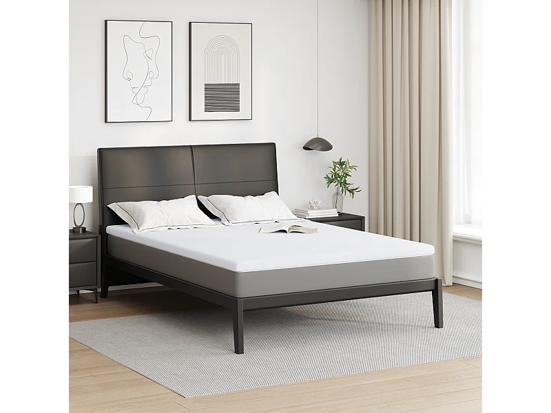Surmatelas  | Coussins de Matelas | Couvre-matelas Blanc 160 x 200 cm
