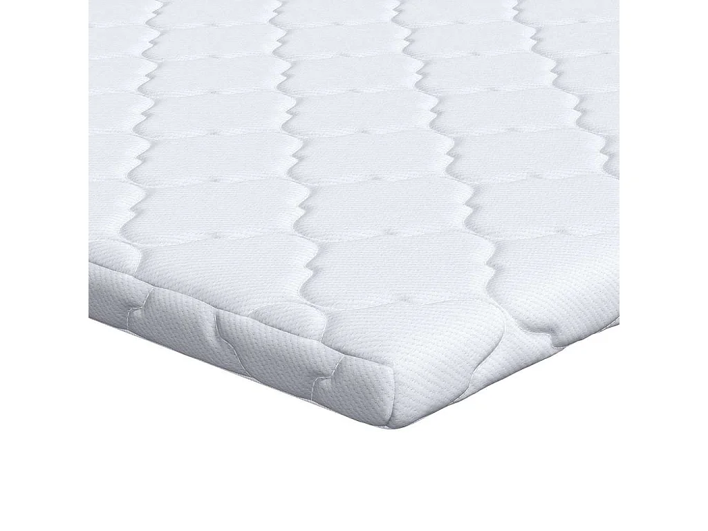 Surmatelas  | Coussins de Matelas | Couvre-matelas Blanc 70 x 200 cm Polyester sans colle