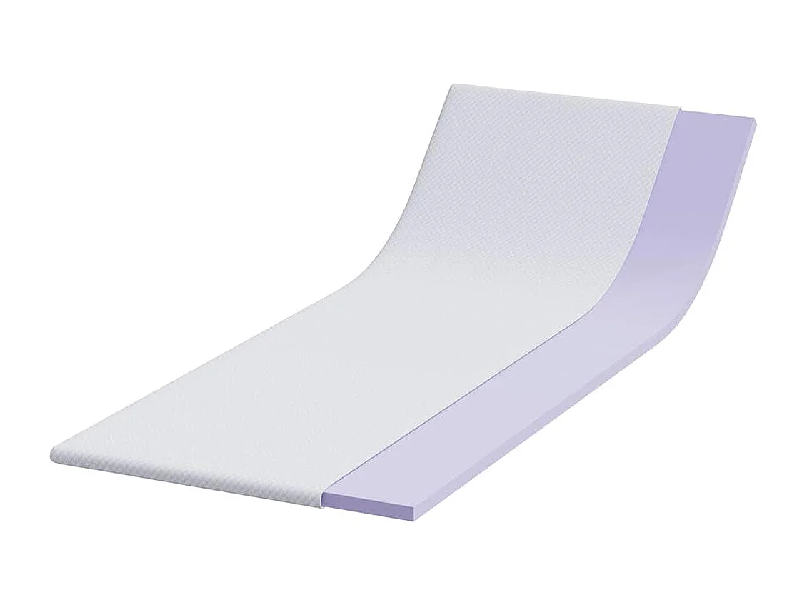 Surmatelas  | Coussins de Matelas | Couvre-matelas Blanc 70 x 200 cm