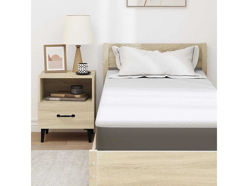 Surmatelas  | Coussins de Matelas | Couvre-matelas Blanc 70 x 200 cm