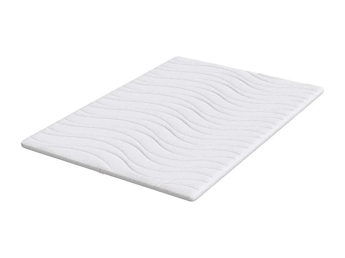 Surmatelas  | Coussins de Matelas | Couvre-matelas Blanc 140 x 190 cm Polyester sans colle