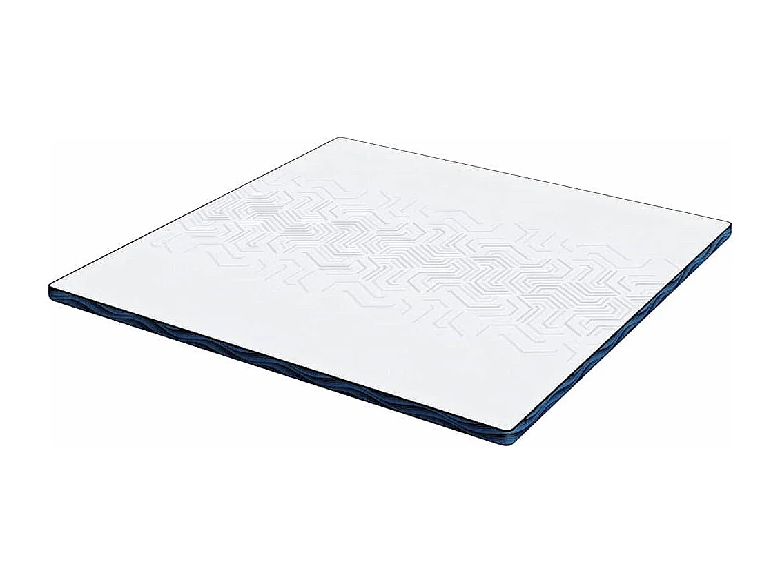 Surmatelas  | Coussins de Matelas | Couvre-matelas Blanc et Bleu 200 x 200 cm